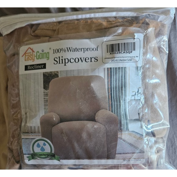Easy-Going Recliner Chair Cover 4 Pieces Velvet Stretch Reclining Slipcover - Picture 1 of 7
